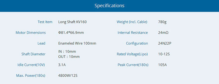 T-Motor AT7224 160KV T-Motor AT7224 160KV