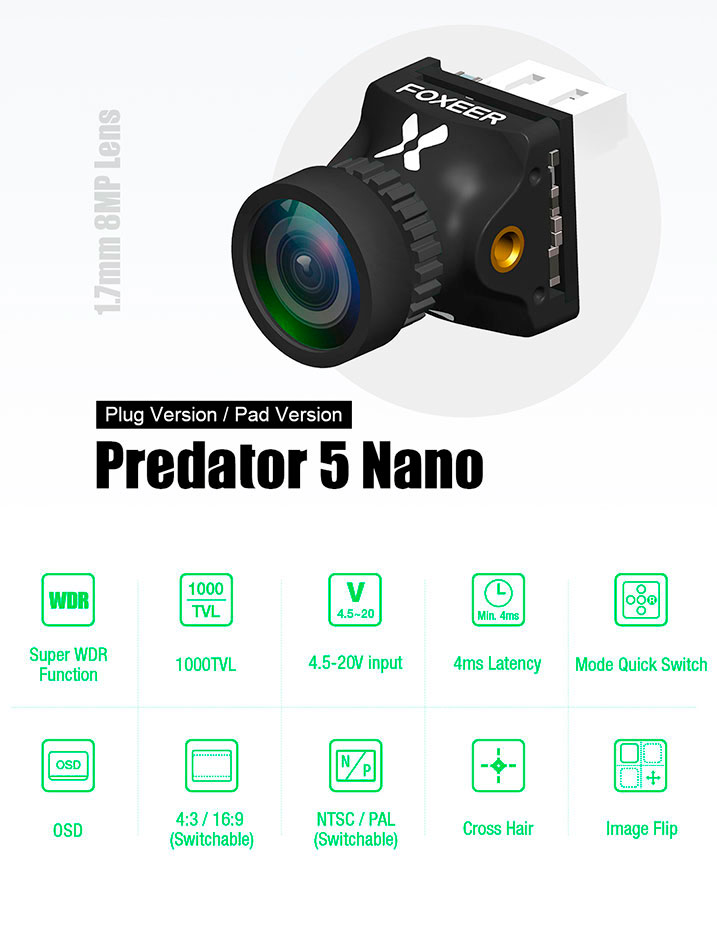 Foxeer Nano Predator 5 Foxeer Nano Predator 5