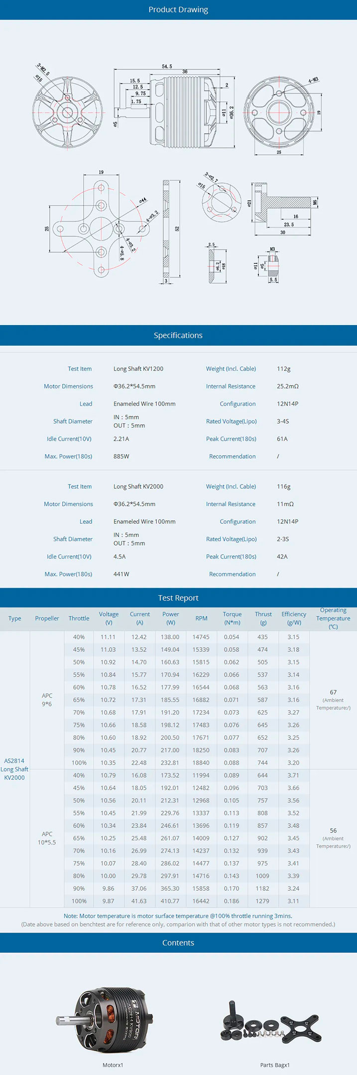 T-Motor AS2814 2000kv
