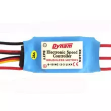 Регулятор хода 25A ESC  BEC 5V/2.0A/2-3LiPoly (Dynam, 28011025) фото