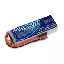 Аккумулятор Fullymax 11.1V 2200mAh Li-Po 3S 20C T-plug фото