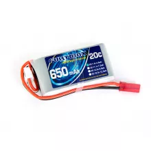 Аккумулятор Fullymax 7.4V 650mAh Li-Po 2S 20C JST фото