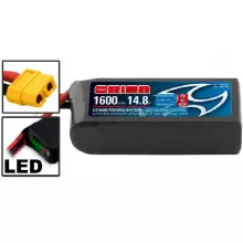 Аккумулятор Team Orion 14,8В(4S) 1600mah JST XH Li-Po 75C SoftCase XT60 Racing Drone Battery фото