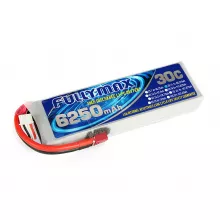 Аккумулятор Fullymax 11.1V 6250mAh Li-Po 3S 30C T-plug фото