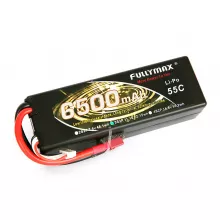 Аккумулятор Fullymax 11.1V 6500mAh Li-Po 3S2P 55C, T-plug HardCase фото