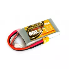 Аккумулятор Fullymax 7.4V 600mAh Li-Po 2S 80C XT30 фото