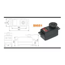 Cервопривод Futaba S9551ERP (Futaba, FUS9551) фото