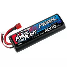 Аккумулятор Peak Racing Power Plant Lipo 4000 7.4 V Deans Plug 45C (Black case) 12AWG фото