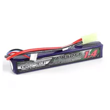 Аккумулятор Turnigy 7.4V 1400mah 2S 15-25C Lipo AIRSOFT Pack для страйкбола фото