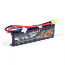 Аккумулятор Turnigy 7.4V 1500mAh 2S 20-40C Lipo AIRSOFT Pack для страйкбола фото