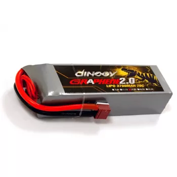 Аккумулятор Dinogy G2.0 Li-Pol 3700mAh 14.8V 4S 70C T-Plug фото 1