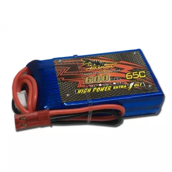 Аккумулятор Dinogy Li-Pol 600mAh 7.4V 2S 65C, JST фото 1