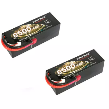 Аккумулятор Fullymax 14.8V 6500mAh Li-Po 4S2P 55C, T-plug HardCase (2 шт.) фото 1
