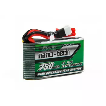 Аккумулятор Turnigy Li-Po 3.7V 750mAh 1S 35-70C nano-tech (A plug) фото 1