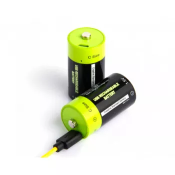 Аккумулятор Znter 1.5V 3000mAh C Size USB Rechargeable LiPoly Battery (2 шт) фото 2