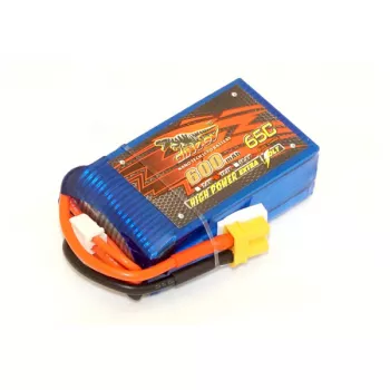 Аккумулятор Dinogy Li-Pol 600mAh 11.1V 3S 65C XT30 фото 1