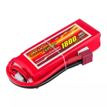 Аккумулятор Dinogy Sport Li-Po 1800mAh 11.1V 3S 30C T-Plug фото 1