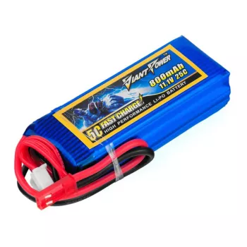Аккумулятор Dinogy Sport Li-Po 800mAh 11.1V 3S 25C JST фото 1