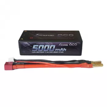 Аккумулятор Gens Ace Li-PO 7,4 В 5000 мАч 50C (B-50C-5000-2S2P-HardCase-29-A) фото 2