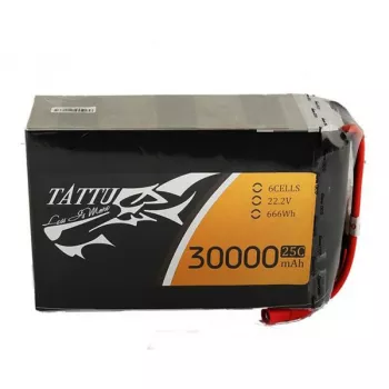 Аккумулятор Tattu LiPO 22,2 В 30000 мАч 6S 25C (TA-25C-30000-6S1P) фото 1