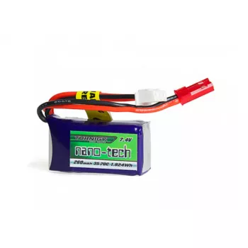 Аккумулятор 7.4V 260mah 2S 35~70C Turnigy nano-tech Lipo Pack фото 1