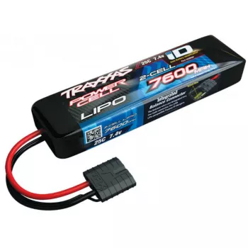 Аккумулятор TRAXXAS 7.4v 7600mAh (iD Plug) LiPO Battery 25C 2-Cell фото 1