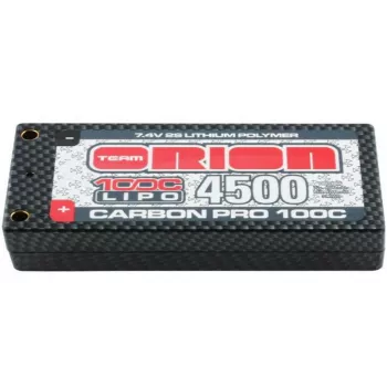 Аккумулятор Team Orion 7,4В(2s) 4500mAh Tubes-plug LiPo 100C Hard Case Carbon Pro фото 1