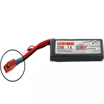 Аккумулятор Team Orion 7,4В(2S) 2200mah Deans plug Li-Po 50C SoftCase фото 1