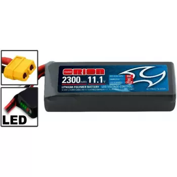 Аккумулятор Team Orion 11,1В(3S) 2300mah XT60-plug Li-Po 55C SoftCase Racing Drone Battery фото 1