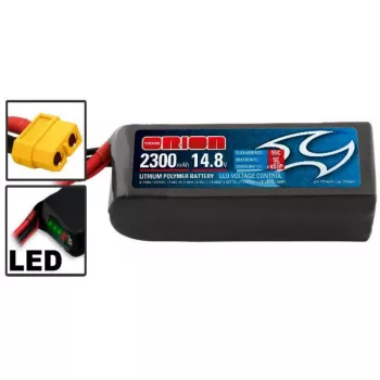 Аккумулятор Team Orion 14,8В(4S) 2300mah XT60 plug Li-Po 55C SoftCase XT60 Racing Drone Battery фото 1