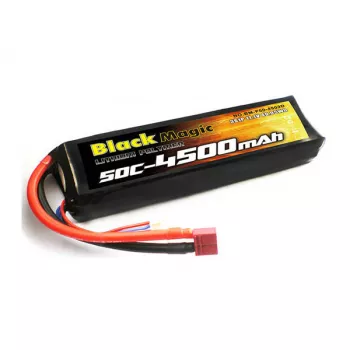 Аккумулятор Black Magic 11,1V(3S) 4500mAh Deans plug LiPo 50C фото 1