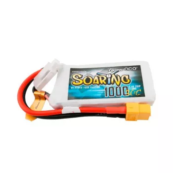 Аккумулятор Gens Ace LiPO 7,4В 1000мАг 2S 30C 69,5х54х11мм 63г XT60 (BSR30C10002S) фото 3