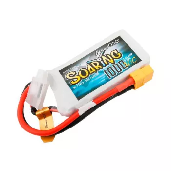 Аккумулятор Gens Ace LiPO 7,4В 1000мАг 2S 30C 69,5х54х11мм 63г XT60 (BSR30C10002S) фото 1