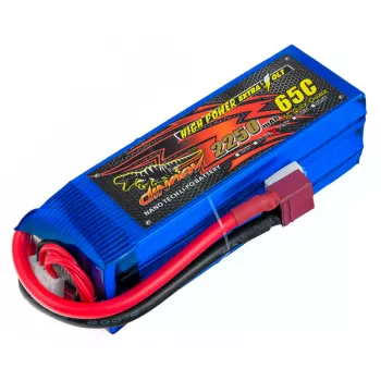 Аккумулятор Dinogy Li-Po 2250mAh 14.8V 4S 65C T-Plug фото 1