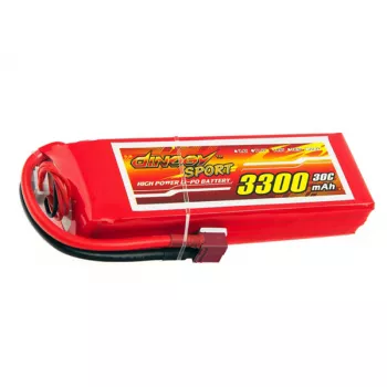 Аккумулятор Dinogy Li-Pol 3300mAh 14.8V 4S 30C 26x43x142мм T-Plug фото 1