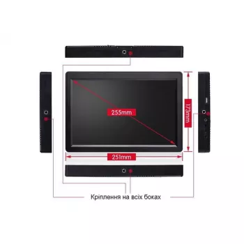 Дисплей FPV MFD 10" 1920x1200 HDMI AV VGA фото 4