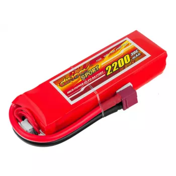Аккумулятор Dinogy Sport Li-Po 2200mAh 11.1V 3S 30C T-Plug фото 1