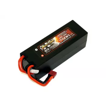 Аккумулятор Giant Power G2.0 Li-Pol 7500mAh 14.8V 4S 100C Hardcase 48x46x139 T-Plug фото 1