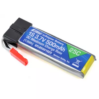 Силовой аккумулятор E-Flite Li-PO 3.7V 500 mAh 25C фото 1