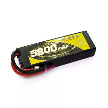 Аккумулятор Fullymax 7.4V 5800mAh Li-Po 2S2P 120C, HardCase (Competition) фото 1