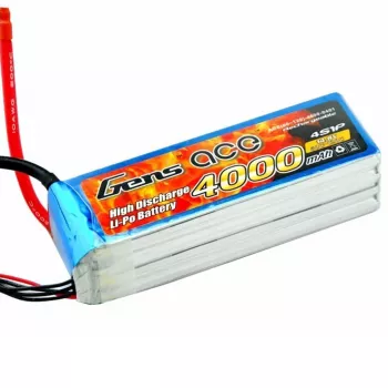 Силовой аккумулятор Gens Ace Li-PO 14.8V 4000 mAh 60C SC фото 1