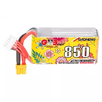 Аккумулятор GNB 15.2V 850mah 120C Li-Po 4S1P HV XT30 фото 1