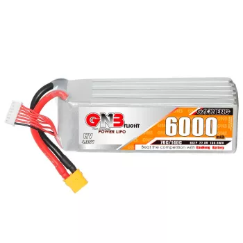 Аккумулятор GNB 22.8V 6000mah 70C Li-Po 6S1P HV XT60 фото 1