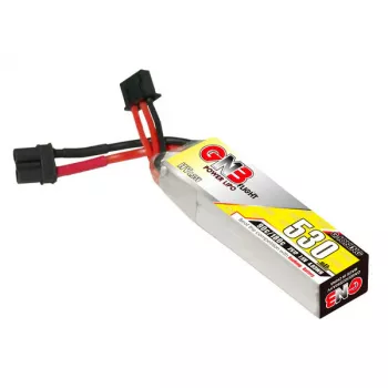 Аккумулятор GNB 7.6V 530mah 90C Li-Po 2S1P HV LONG TYPE XT30 фото 1