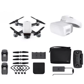 Квадрокоптер DJI Spark Combo (Alpine White) и видеоочки DJI Goggles фото 1