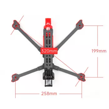 Рама квадрокоптера iFlight Chimera7 FPV LR Frame for HD-DJI/Analog фото 4