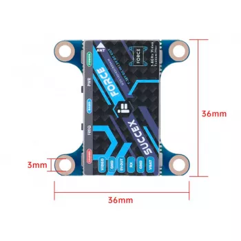 Видеопередатчик iFlight SucceX Force 5.8g 800mW VTX Adjustable фото 2