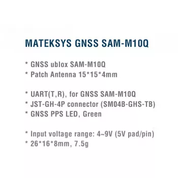 GPS датчик Matek SAM-M10Q GNSS фото 3