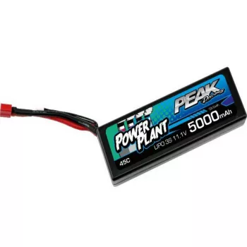 Аккумулятор Peak Racing Power Plant Lipo 5000mah 11.1 V Deans Plug 45C (Black case) 12AWG фото 1