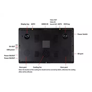 Монитор FPV Hawkeye Captain 10.2" DVR с 2-мя 5,8Ghz приемниками фото 2